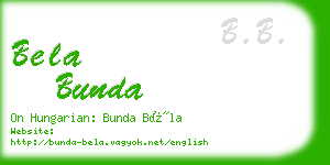 bela bunda business card